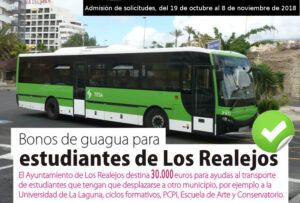 CARTEL SOLICITUDES BONOS DE TRANSPORTE ESTUDIANTES 2018 2019