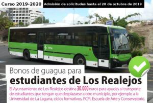 CARTEL SOLICITUD BONOS DE TRANSPORTE ESTUDIANTES 2019 2020